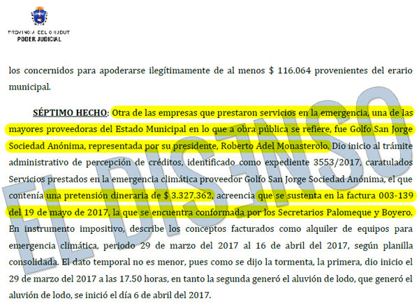 Boyero contrató y aprobó las facturas de su socio Monasterolo - El Disenso