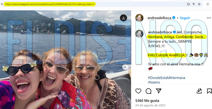 Anabella del Boca, hermana y socia de Andrea - El Disenso