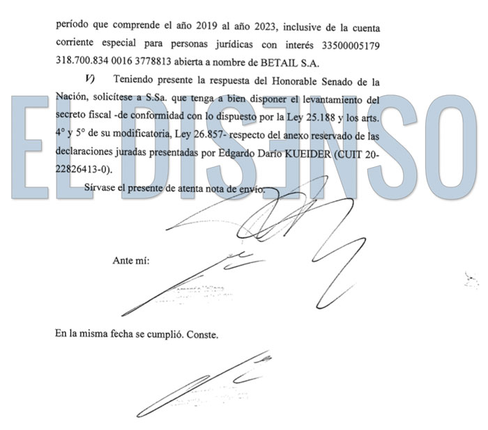 Arroyo Salgado investiga al Senador Kueider - El Disenso