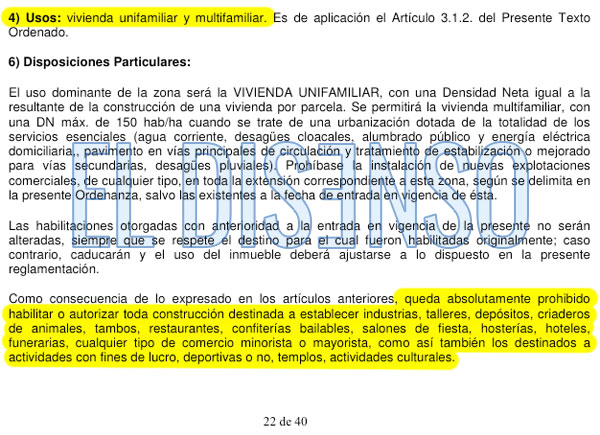 Uso: vivienda familiar y multifamiliar - El Disenso