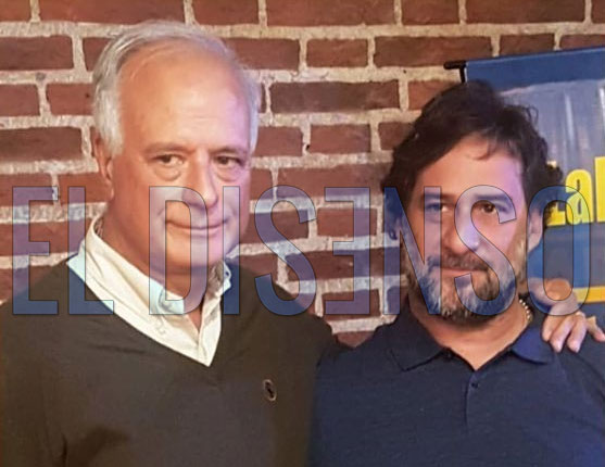 Coti Nosiglia junto a su socio, Fabián Parra - El Disenso