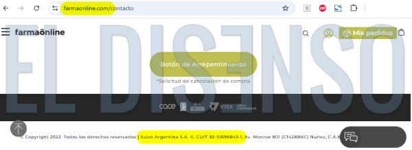 Farmaonline.com de la Suizo Argentina - El Disenso