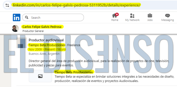 Galvis Pedrosa es empleado de Tiempo Beta - El Disenso