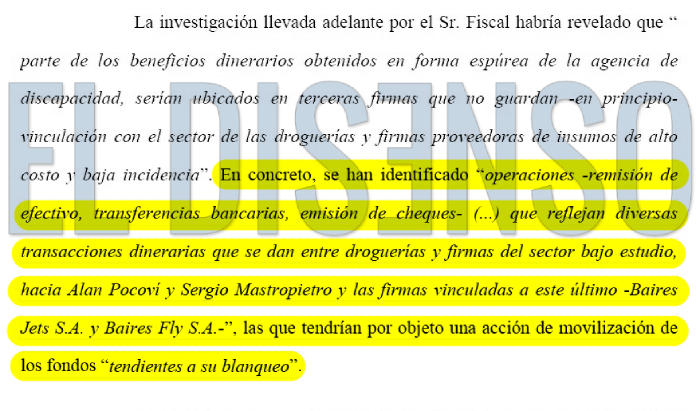 Coimas ANDIS Alan Pocovi - El Disenso