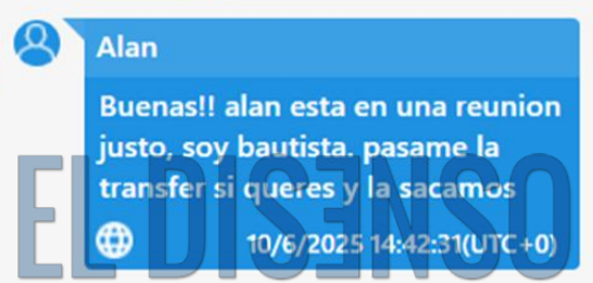 Bautista realiza arreglos desde el chat de Alan - El Disenso