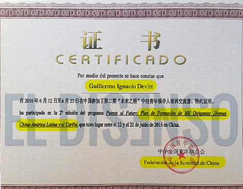 Ignacio Devitt fue formado en China