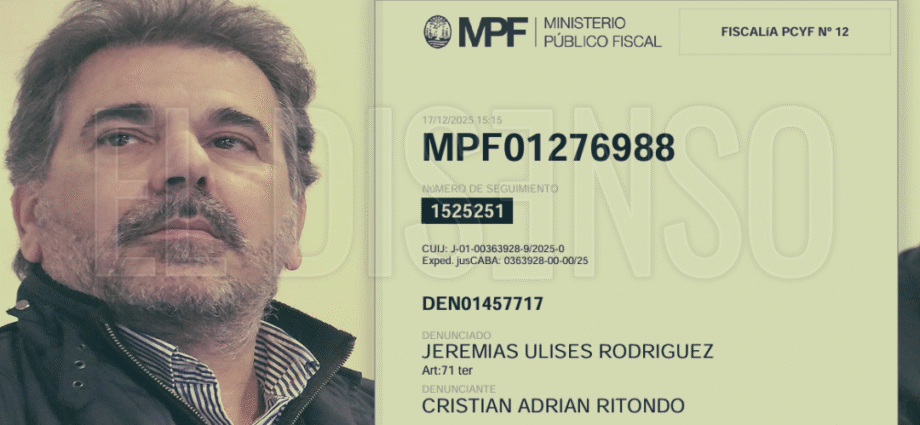 denuncia cristian ritondo hostigamiento
