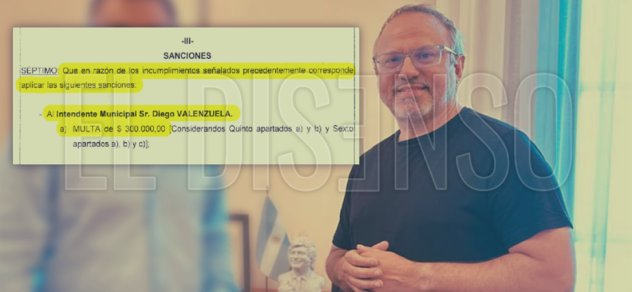 Diego Valenzuela multa Pauta Oficial - El Disenso