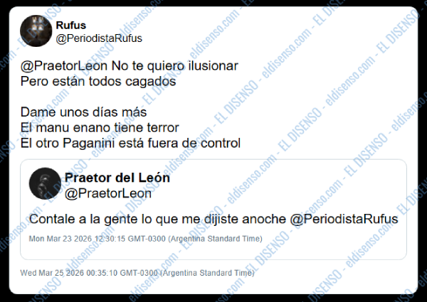 Praetor conversa con Rufus