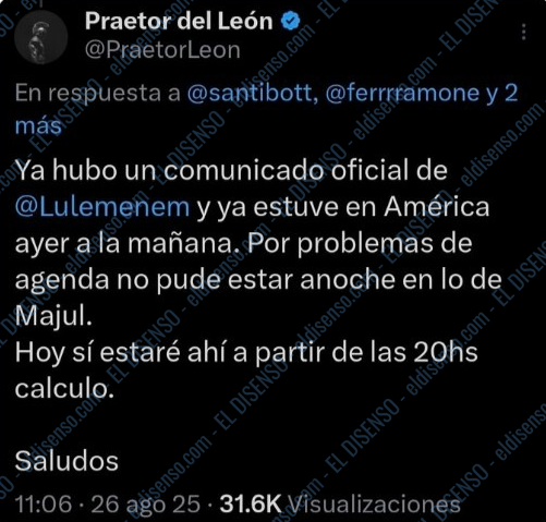 ¿Praetor del León es Martín Menem?