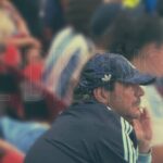 Javier Faroni presencia el partido de Argentina vs Cabo Verde durante el Mundial