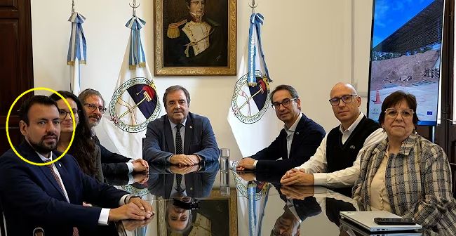 Facundo Corradini en reunión oficial de la provincia de Jujuy con el Banco Europeo de Inversiones.